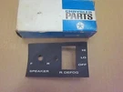 Mopar Nos 1968 Plymouth Dodge B-body Rear Speaker Defogger Dash Bezel #2864312. Fixed Price $75.00.