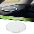5" Car Speaker Grill Cover Mesh Subwoofer Guard Plating Silver Tone White. Fixed Price $11.99.