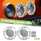 2PCS 12" Car Speaker Grill Cover Subwoofer Guard W/ Screws Silver Tone Black. Fixed Price $69.74.