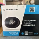 Scosche HD57683A 3-WAY Car Speakers 5X7IN/6X8IN 50W Rms For Audio System. Fixed Price $68.00.