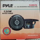 Pyle 6.5" Dual Cone Speaker System Waterproof Pair PLMR67B 120 Watts. Fixed Price $17.95.