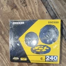 Kicker 43DSC6504 6.5IN 2-WAY Coaxial Car Speakers 60W Rms. Fixed Price $84.00.