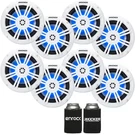 8X Kicker 51KM604WL 6.5" 150 Watts Rgb Led Coaxial Speakers, With Koozie. Fixed Price $479.96.
