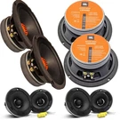 4X 6.5" Jbl Mid Range Speakers & 4" Super Bullet Horn Tweeters Car Audio. Fixed Price $261.99.
