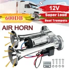 Super Loud Train Electric Air Horn 600DB Dual Trumpets Car Truck Boat Speaker. Fixed Price $15.99.