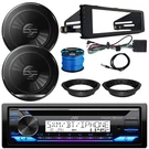 Jvc KD-T92MBS Single Din Marine Cd Receiver, 2X 6.5" 300W Speakers, Accessories. Fixed Price $300.99.
