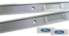 New Door Sill Scuff Plates Rh Lh 1972-76 Torino * Blue Decals. Fixed Price $150.00.