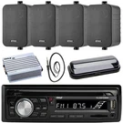 Pyle Stereo Cd Usb Receiver, 4X Enrock 4" Speakers, 4CH 400W Amp, Antenna, Cover. Fixed Price $260.99.