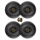 2 Pair (qty 4) Of Pioneer 6.5" 350W Speakers With Feet 16 Gauge Wire. Fixed Price $178.49.