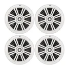 Kicker 41BKM604W 6.5" 150 Watt Max 2-WAY Marine White Boat Audio Speaker (qty 4). Fixed Price $171.99.