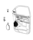 Genuine Mopar Speaker Right 68605234AB. Fixed Price $31.05.