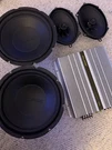 Eclipse School Dual Subwoofer + Amp Tweeter Speakers Lot Read Desc. Fixed Price $450.00.