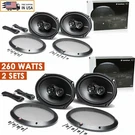 4X Rockford Fosgate Prime R169X3 260W 6X9" 3-WAY Coaxial Speakers Pairs. Fixed Price $219.98.