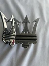 Maserati Biturbo Trident Front Emblem Badge 2 Piece. Fixed Price $150.00.