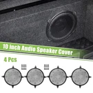 4PCS 10" Car Speaker Grill Cover Mesh Audio Subwoofer Guard With Screws Black. Fixed Price $34.99.