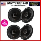Infinity Primus 603F Series 6-1/2" 2-WAY Multi-element Car Speakers 100W 2-PAIRS. Fixed Price $128.95.