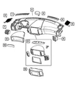 Genuine Mopar Instrument Panel Speaker Grille Left 5KB01XDHAJ. Fixed Price $11.01.