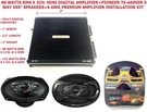 Pioneer TS-A6995R Way 6X9" Speakers+cedarslink Mini Digital Amplifier+amp Kit. Fixed Price $249.99.