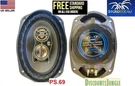 Soundstream PS.69 6X9" 500W Max Power 4-WAY Full Range Coaxial Car Audio Speaker. Fixed Price $58.95.