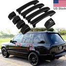 9PCS Glossy Black Door Handle Cover Trim For 2002-12 Land Range Rover Vogue L322. Fixed Price $32.29.