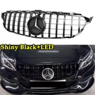 New For Mercedes Benz W205 C250 C300 C43 Front Bumper Grille W/led Emblem. Fixed Price $86.01.