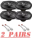 4 Pioneer 700 Watt 6X9 Front & Rear Door Speaker Package For 2009-2022 Ram 1500. Fixed Price $242.99.