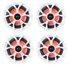 (4) Rockville RKL65MBW 6.5" 700W Marine Boat Speakers W/led+black/white Grilles. Fixed Price $114.95.