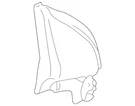 Genuine Volkswagen Door Mirror Trim Ring 1K9-837-974-C-82V. Fixed Price $52.28.