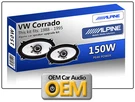 Vw Corrado Rear Hatch Speakers Alpine 4X6 Car Kit 150W Max Power. Fixed Price $72.65.