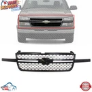 New Front Upper Grille Assembly Black Fits 2003-2007 Chevrolet Silverado 1500. Fixed Price $197.33.