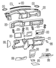 Genuine Mopar Instrument Panel Speaker Grille 5JZ09XDVAE. Fixed Price $12.11.