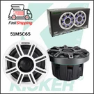 Kicker 51MSC65 6.5" M-class Premium Marine Speakers W/white Or Grey Rgbw Grill. Fixed Price $499.99.