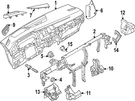 Genuine Volkswagen Air Grille 5H1-858-122-A-6PS. Fixed Price $70.34.