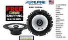 Pair Alpine SXE-1325S 5.25 Inch 13CM 2-WAY Car Coaxial Speakers 200W Max Power. Fixed Price $48.95.