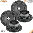 4X Prv Audio 8" Shallow Midrange Bullet Speakers 8MR400B-4 Slim 4OHM 1600 Watt. Fixed Price $179.64.