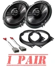 Pioneer 6-1/2" 300 Watt Front Door Speakers/harness For 1998-2007 Honda Accord. Fixed Price $91.99.