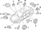 Genuine Audi Speaker 8W9-035-454. Fixed Price $74.93.