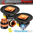 Pkg Precision Power PMF.654C 6.5" Pro Audio 2-WAY Horn Speakers + PT.4 Tweeters. Fixed Price $179.99.