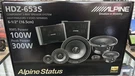 Alpine HDZ-653S Status Series 100W Rms 3-WAY 6.5" Shallow Component Speaker Set. Fixed Price $719.96.