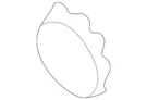 Genuine Volkswagen Speaker Grille Retainer N-900-151-02. Fixed Price $10.41.