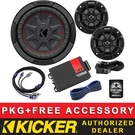 Kicker CWRT102+PS42 Motorcycle/atv/utv Weatherproof Subwoofer+speakers+mono Amp. Fixed Price $435.98.