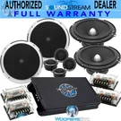 Pkg Soundstream PF.6 6.5" Components Speakers + BXT4.2000 4-CHANNEL Amplifier. Fixed Price $189.99.