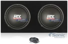 2) Mtx Terminator TN12-02 800W Car Subwoofers + Sealed Box Enclosure. Fixed Price $279.98.