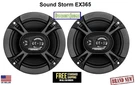 Sound Storm EX365 6.5 Inch 3-WAY Coaxial Car Speakers 150W For Crystal Clear. Fixed Price $29.95.