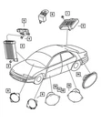Genuine Mopar Rear Door Speaker 4760685AB. Fixed Price $47.63.