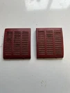 Dash Speaker Grille Covers Red Mercedes R107 W107 C107 450SL 380 560. Fixed Price $50.00.