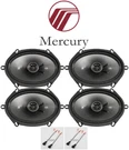 Front+rear Kicker 6X8" Speaker Replacement Kit For 2002-2010 Mercury Mountaineer. Fixed Price $156.00.