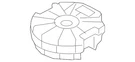 Genuine Volkswagen Rear Speaker 17A-035-621-B. Fixed Price $52.23.