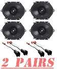 4)INFINITY PR8612CF 6X8" (5X7") Speakers 2001-2010 Ford Escape, Mustang. Fixed Price $150.99.