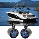 Pair Kicker 45KM84L 8" 600 Watt Marine Boat Wakeboard Tower Speakers W/led's. Fixed Price $347.08.